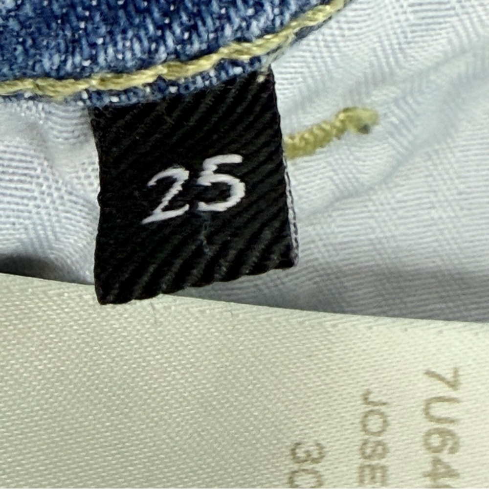 7 for All Mankind Size 25 Luxe Vintage Josefina Slimmed Down Boyfriend Jeans - Picture 13 of 13